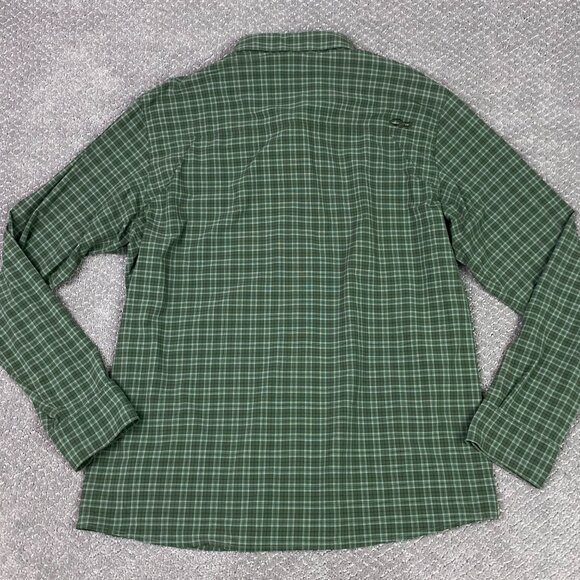 Outdoor Research Astroman Sun Shirt Men's XL Green Plaid Long Sleeve Hiking - Picture 5 of 13